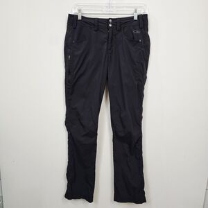 Outdoor Research Womens 8 Black Hiking Pants Roll Up Convertible Nylon